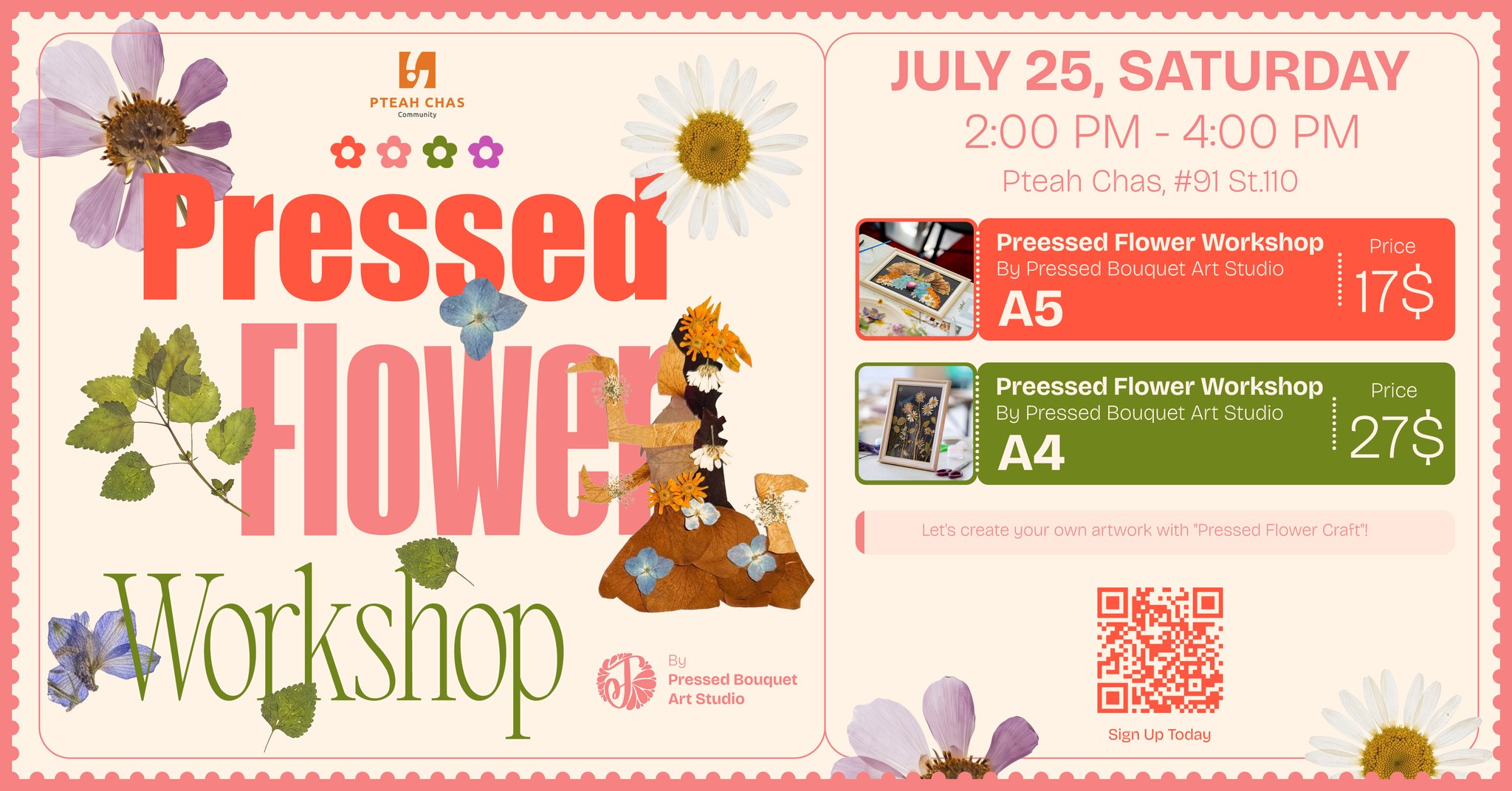 Pressed Flower Craft Workshop