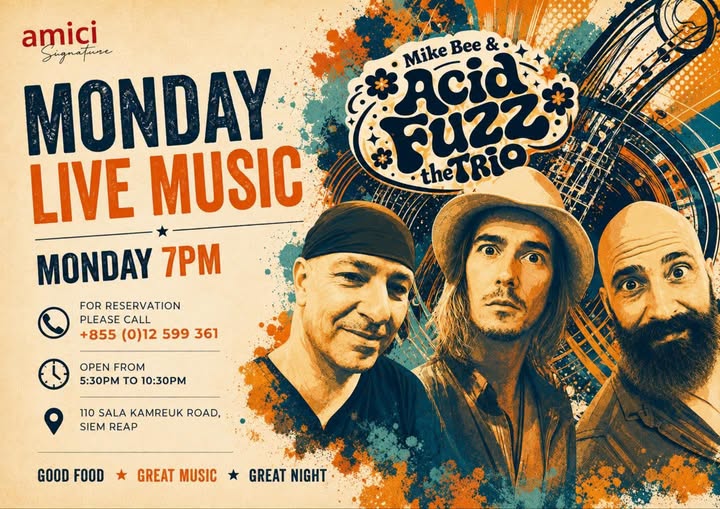 Monday Live Music with Mike Bee & Acid Fuzz the Trio
