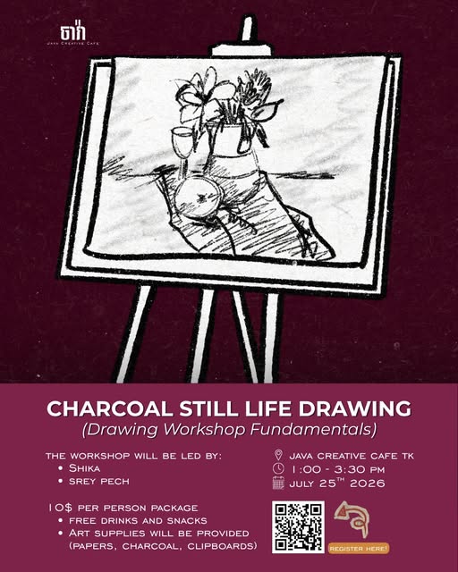 Charcoal Still Life Drawing Workshop