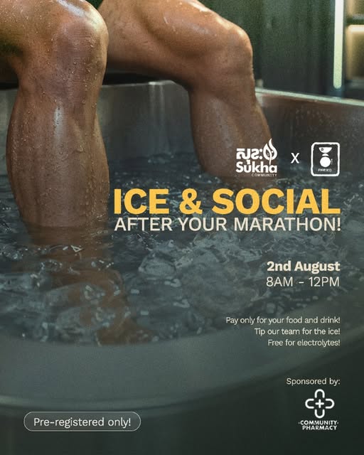 Ice & Social: Post-Marathon Recovery