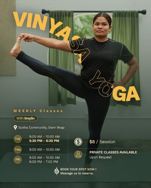 Tuesday Vinyasa Yoga with Sreylin
