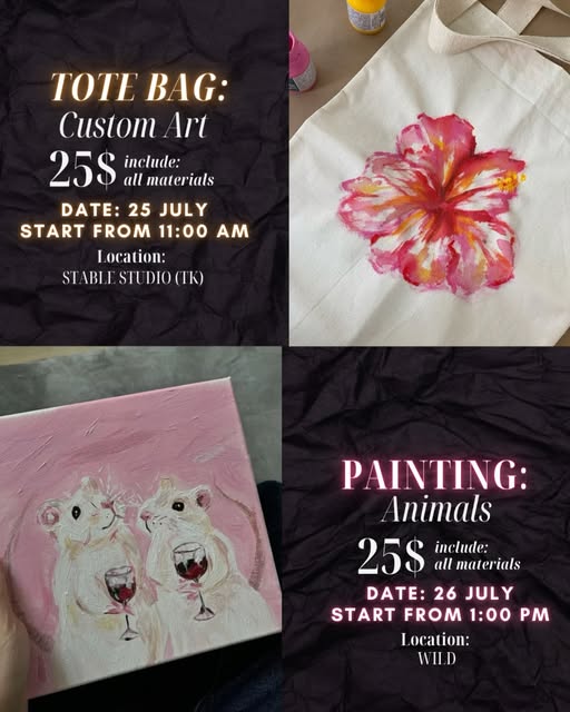 Tote Bag Custom Art Workshop