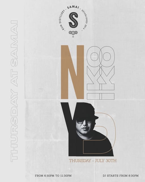 Thursday at Samai: DJ Niko Yu