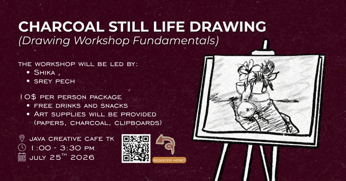 Charcoal Still Life Drawing Workshop